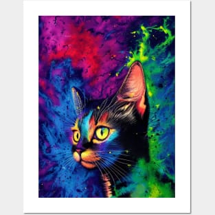 Trippy Kitten Posters and Art